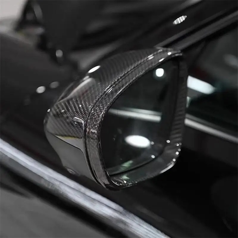 For  992 911 Taycan Dry Carbon Rearview Mirror Cover 2019 2020 2021 2022 911 992 Car Mirror